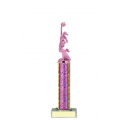 Trophies - #Cheerleading Pink B Style Trophy